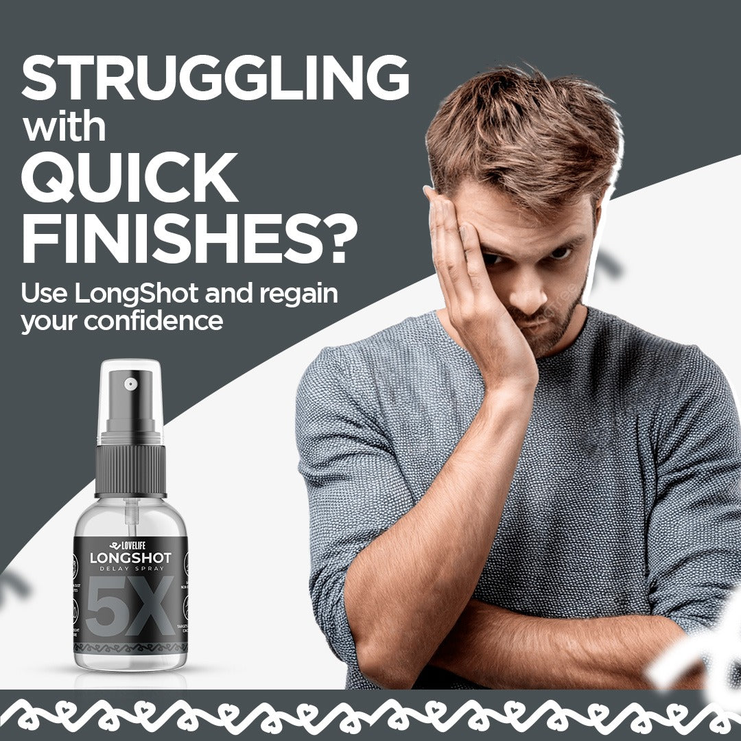 LONGSHOT Delay Spray - Achieve Strong Erections In Just 3 Minutes!