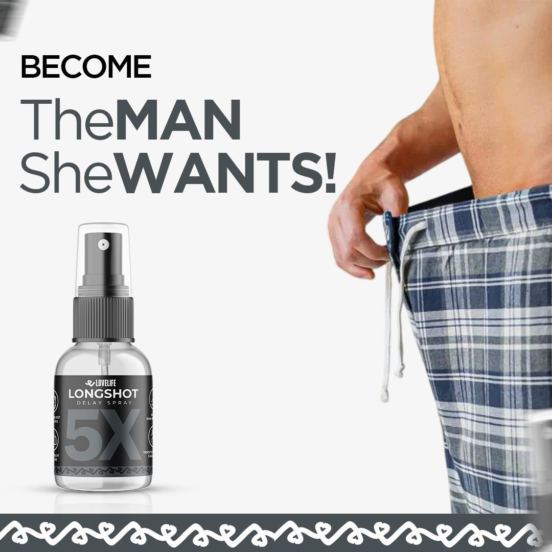 LONGSHOT Delay Spray - Achieve Strong Erections In Just 3 Minutes!