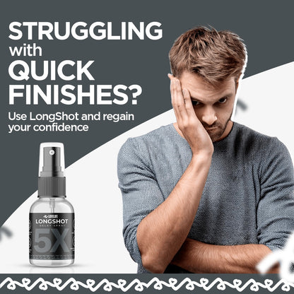 LONGSHOT Delay Spray - Achieve Strong Erections In Just 3 Minutes!